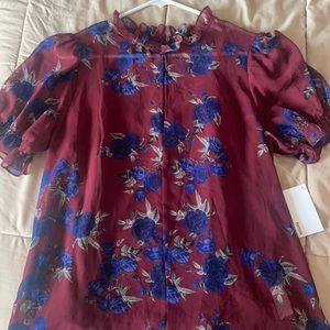 Brand new with tag Maroon and Blue Kensie Blouse
